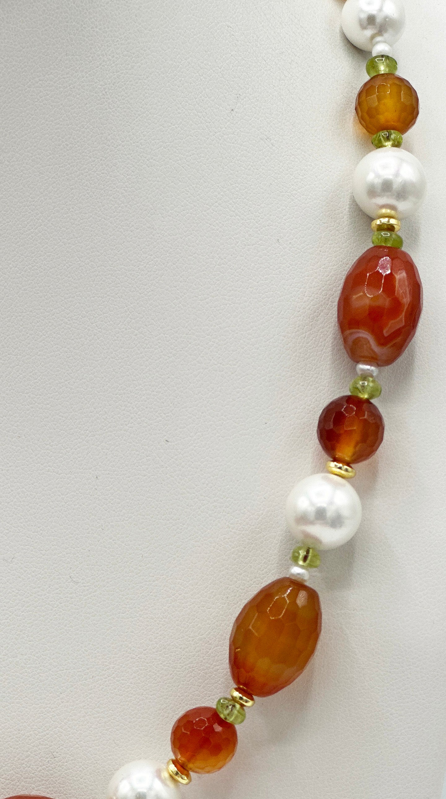 Karneol & Shellperle Halskette