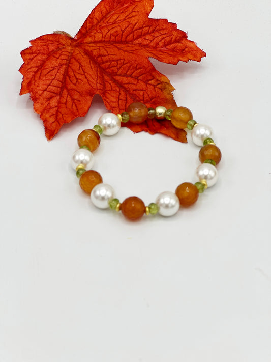 Karneol & Shellperle Armband