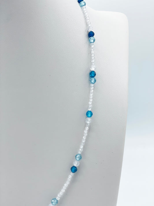 Apatit & Zirkonia Halskette