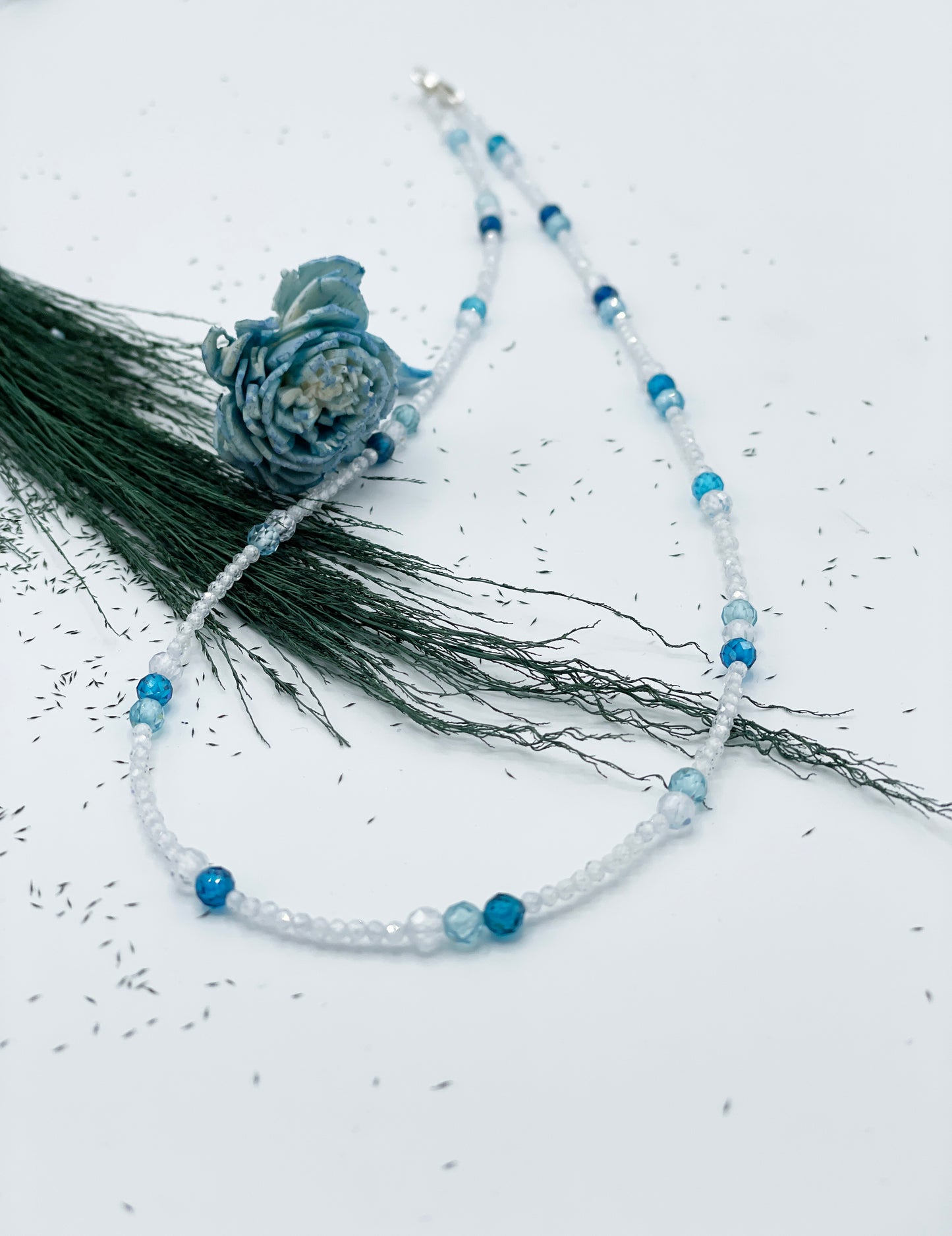 Apatit & Zirkonia Halskette