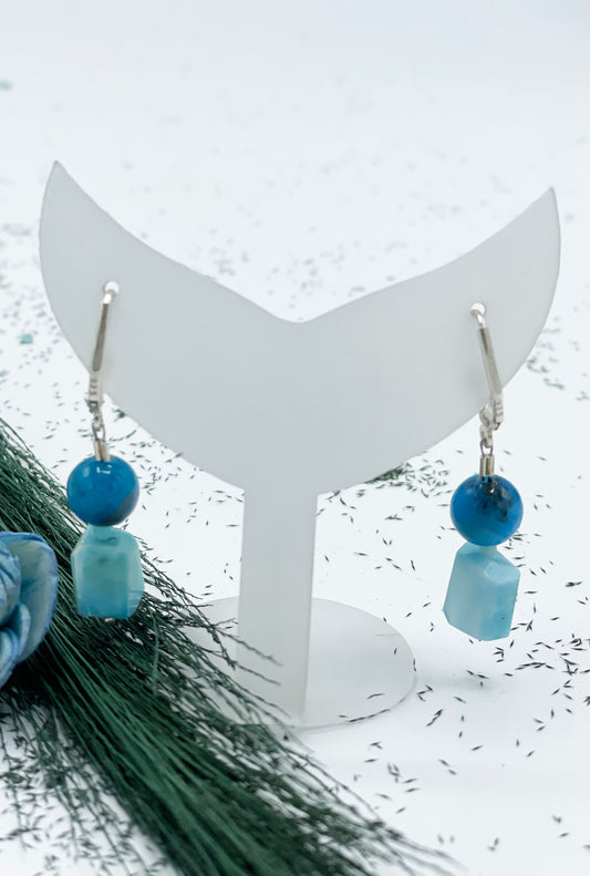 Larimar & Apatit Ohrringe