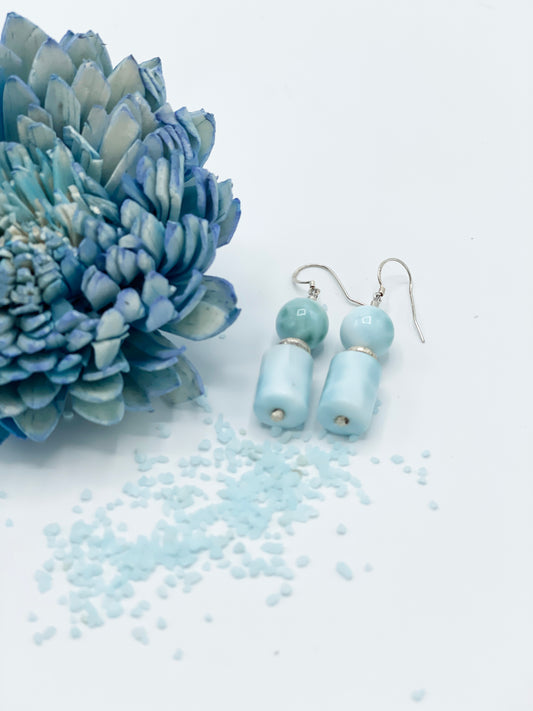 Larimar Ohrringe