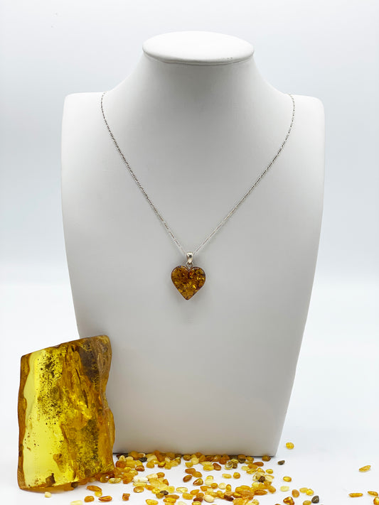 Bernstein Herzanhänger