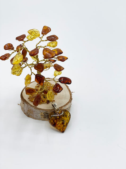 Bernstein Herzanhänger