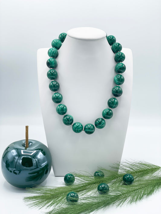 Malachit Halskette