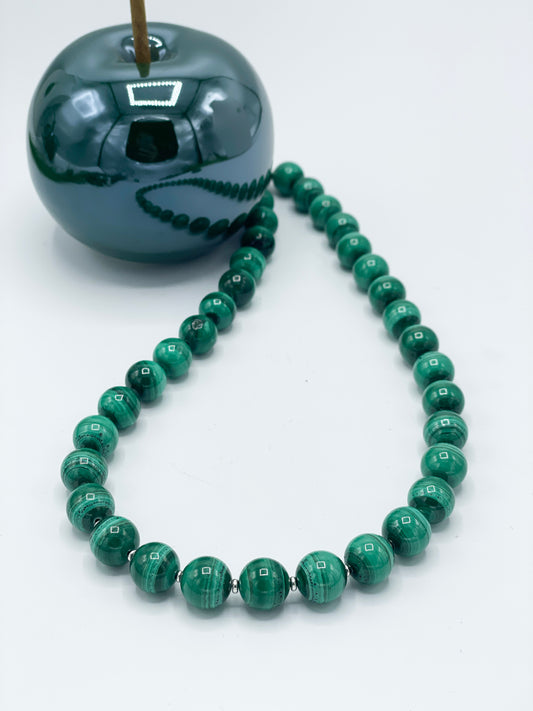 Malachit Halskette