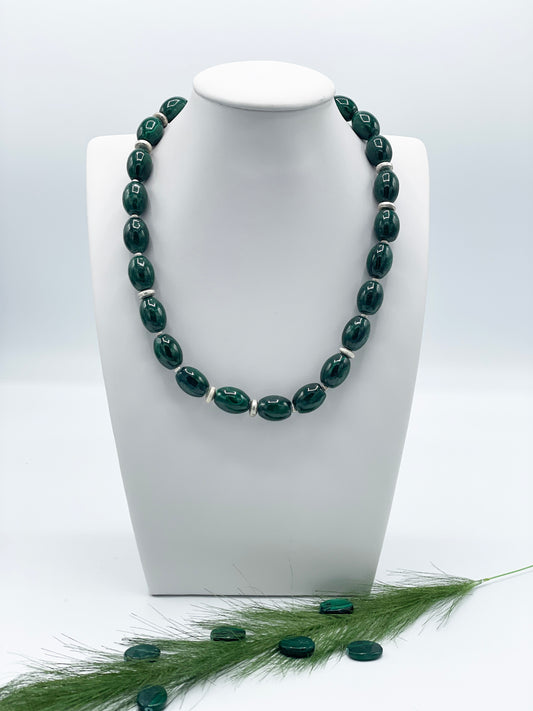 Malachit Halskette