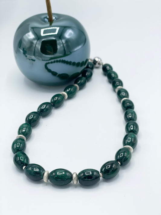 Malachit Halskette