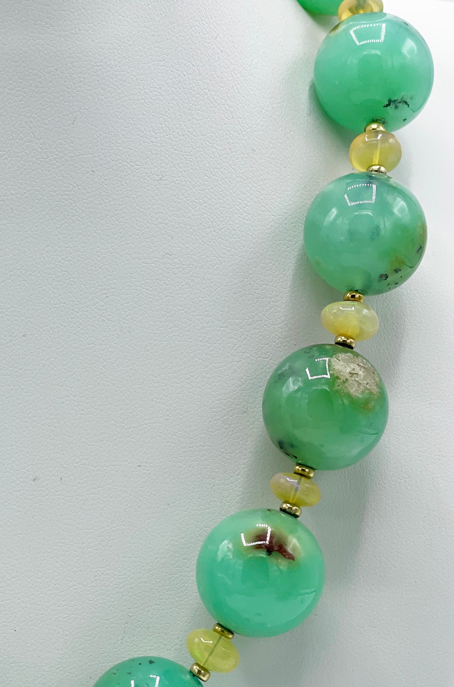 Chrysopras Halskette