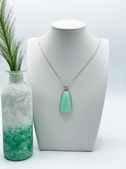 Chrysopras Anhänger