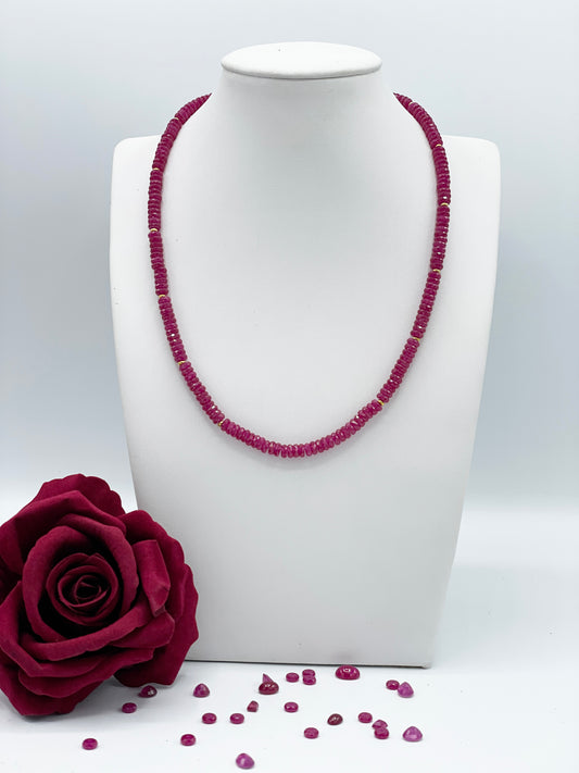 Rubin (Glassfield) Halskette