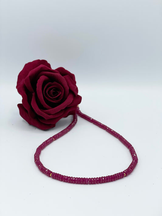 Rubin (Glassfield) Halskette