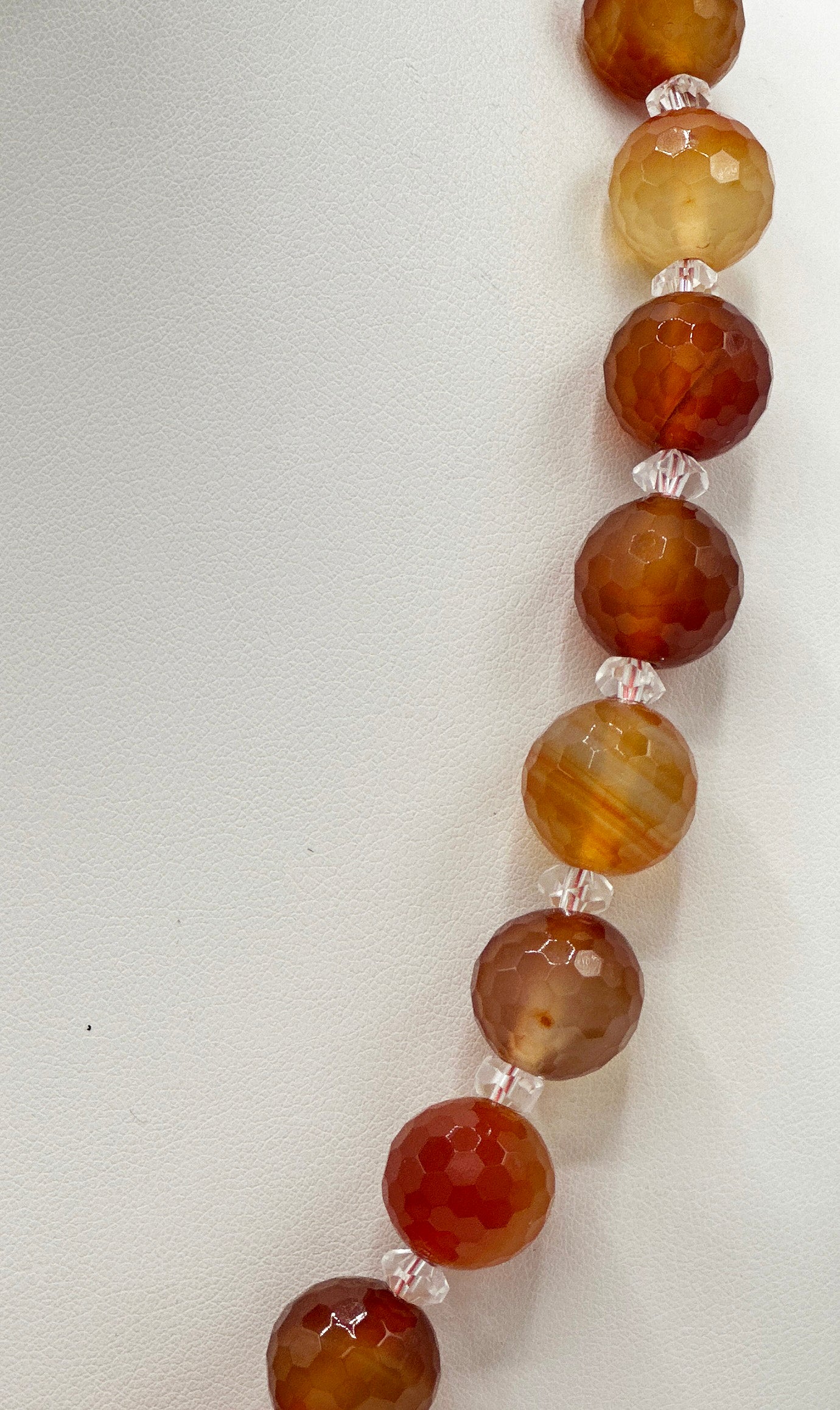 Karneol & Bergkristall Halskette