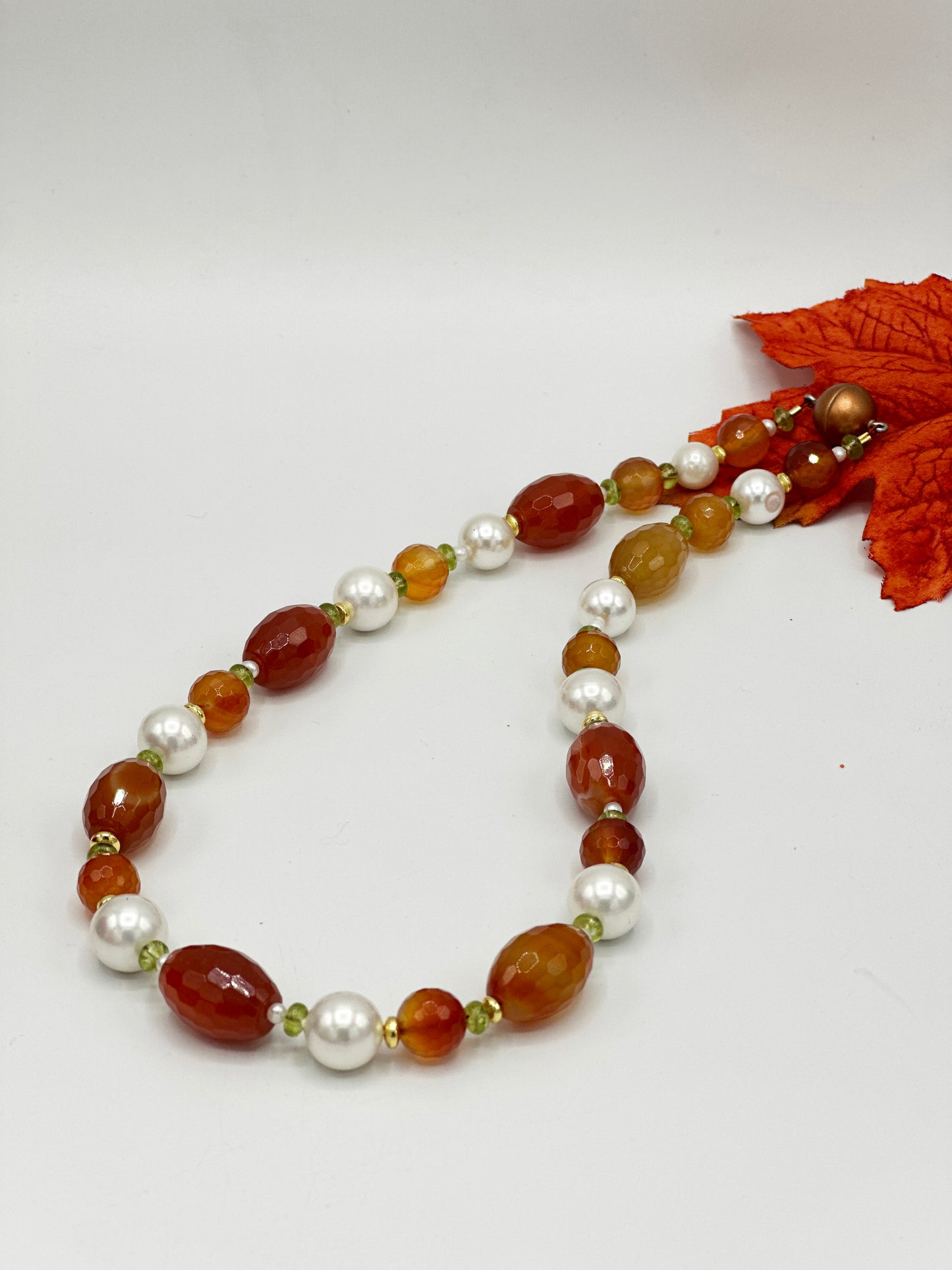 Karneol & Shellperle Halskette