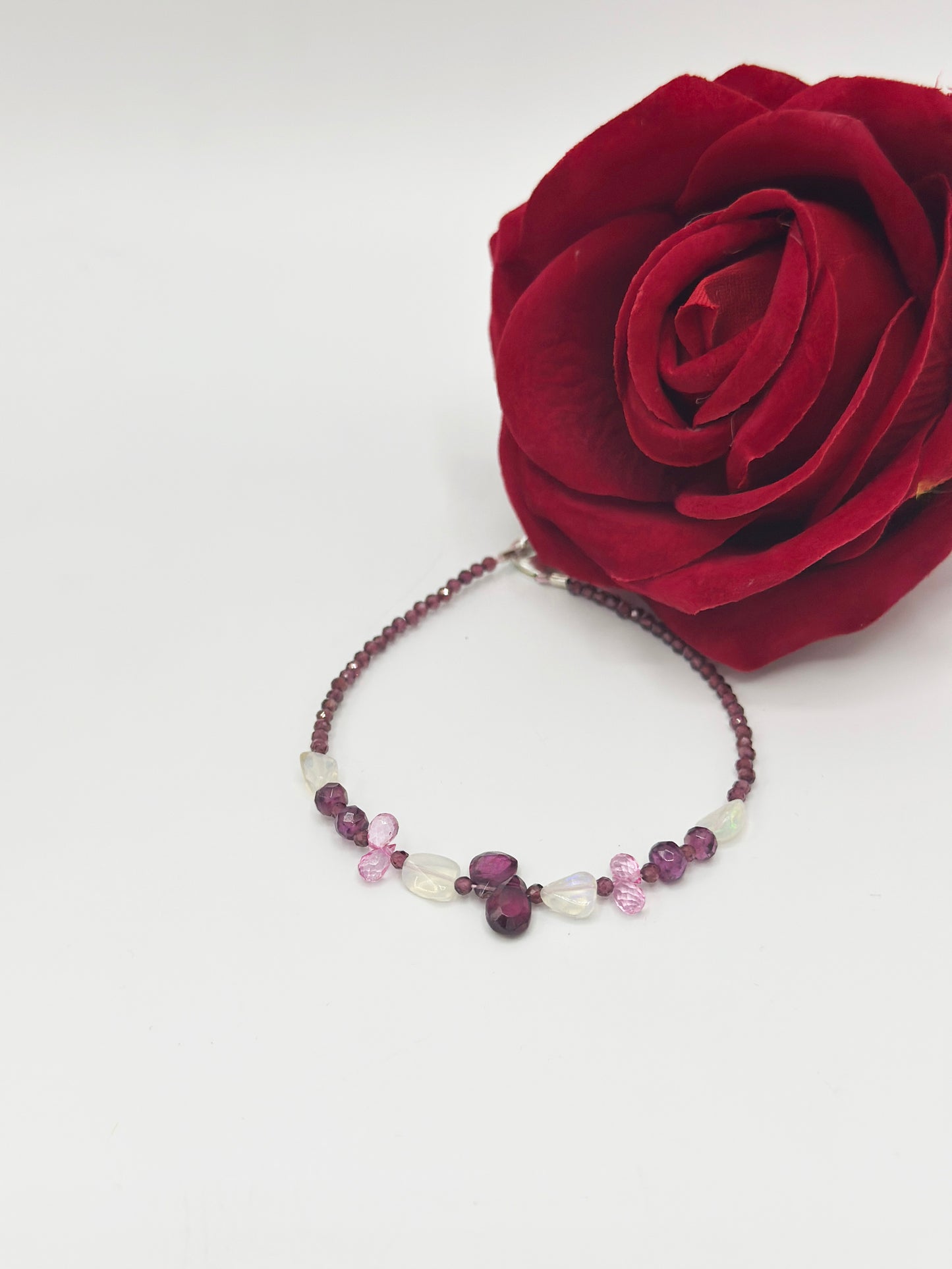 Granat & Opal Armband