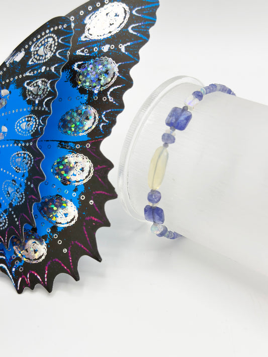 Tansanit & Opal Armband