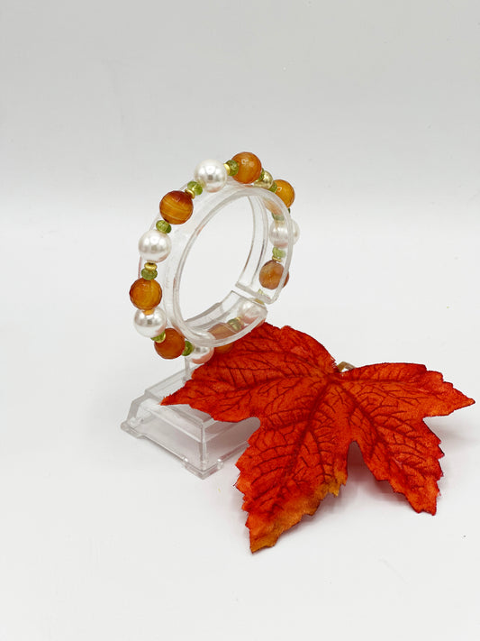 Karneol & Shellperle Armband