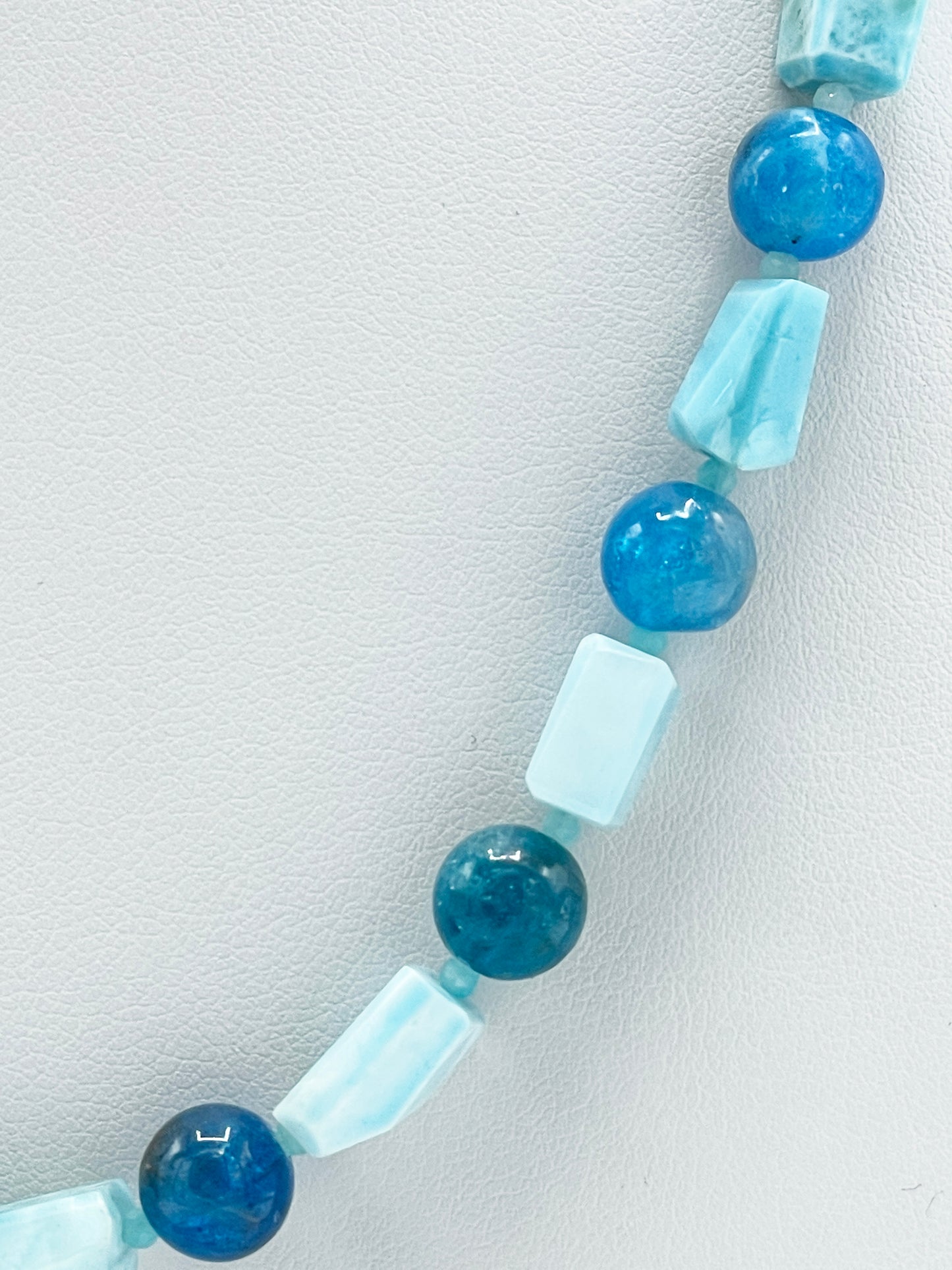 Larimar & Apatit Halskette