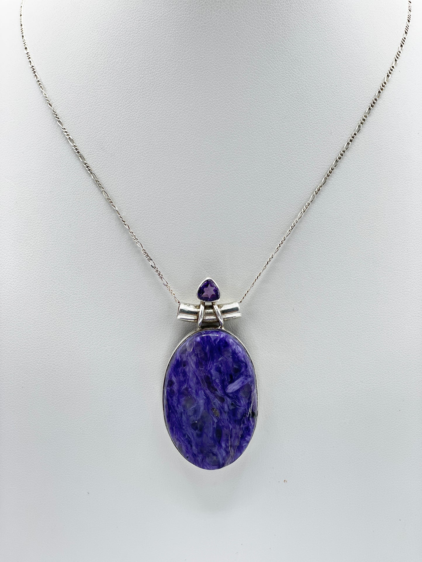 Charoit und Amethyst Anhänger